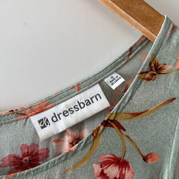 Vintage 90s Dress Barn Floral Cottagecore Dress and Top Set Size 12 - Picture 3 of 8